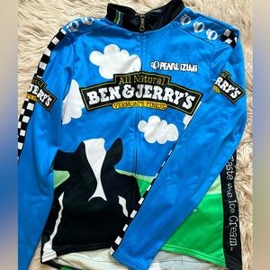 Ben and Jerrys original zip up. tight fitted. In perfect condition, worn twice.